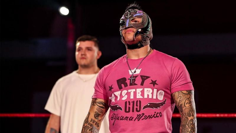 Rey Mysterio and Dominik on RAW